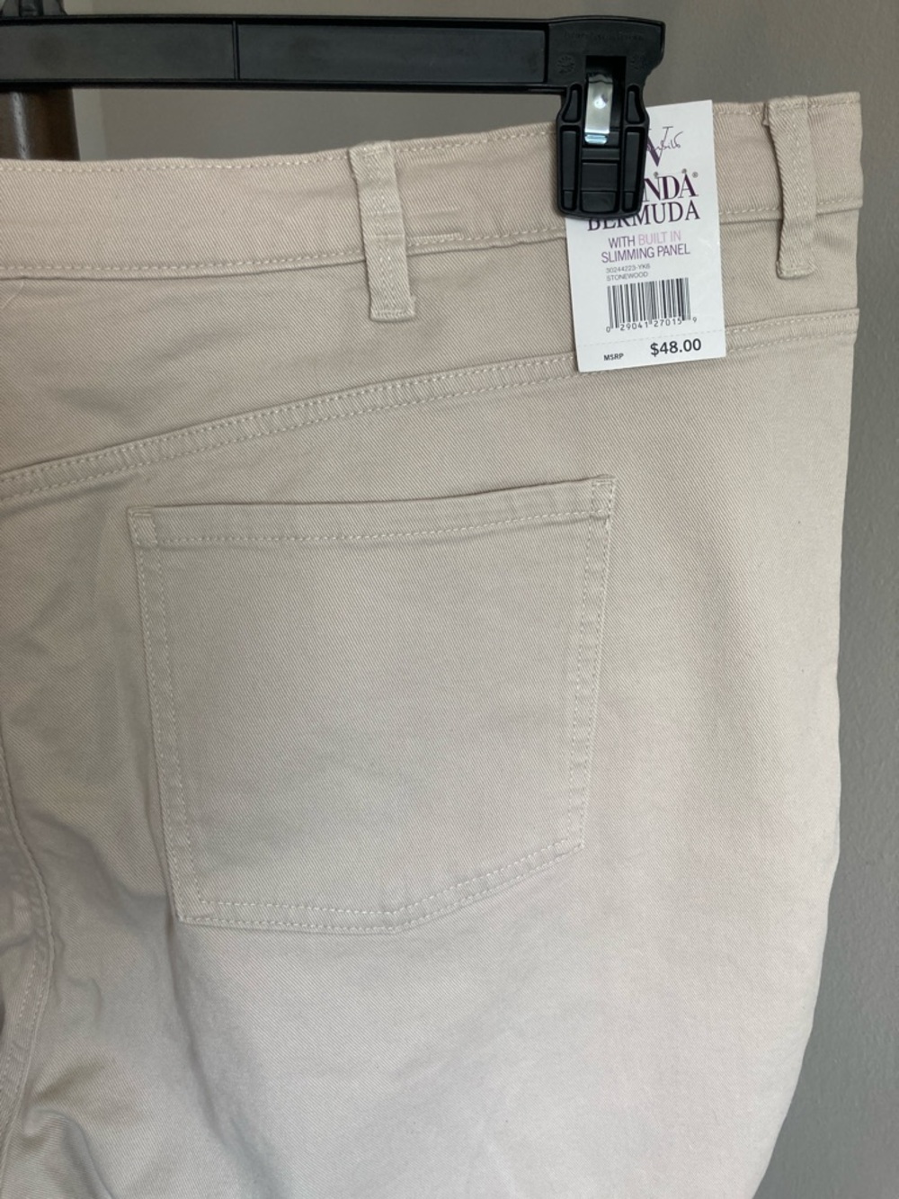 Gloria Vanderbilt stonewood jean Bermuda short flawless stretch classic rise 24W - Picture 8 of 17